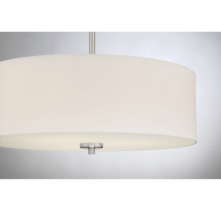 Meridian M70109BN Three Light Pendant, Brushed Nickel