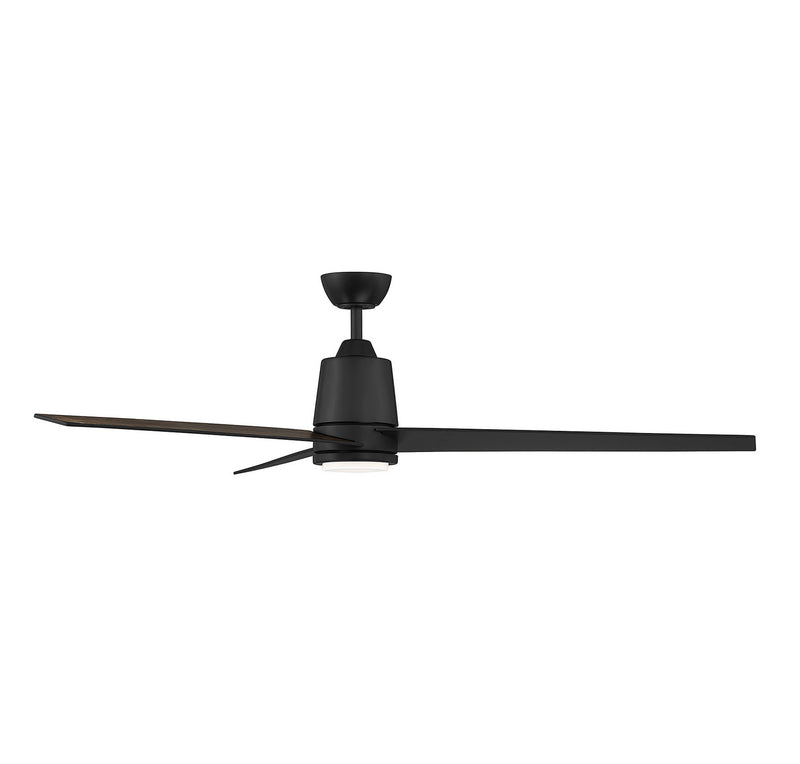 Meridian M2013MBKRV 56" Ceiling Fan, Matte Black