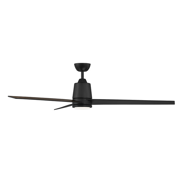 Meridian M2013MBKRV 56" Ceiling Fan, Matte Black