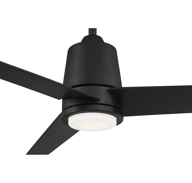 Meridian M2013MBKRV 56" Ceiling Fan, Matte Black