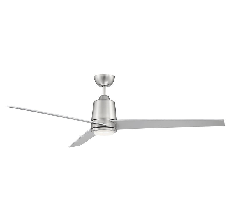 Meridian M2013BNRV 56" Ceiling Fan, Brushed Nickel