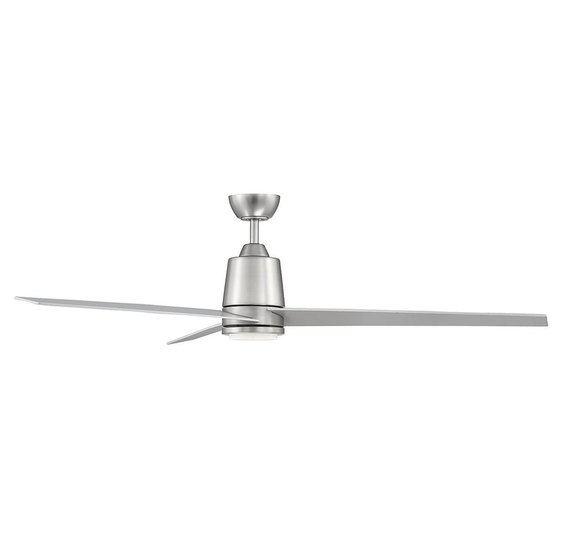 Meridian M2013BNRV 56" Ceiling Fan, Brushed Nickel