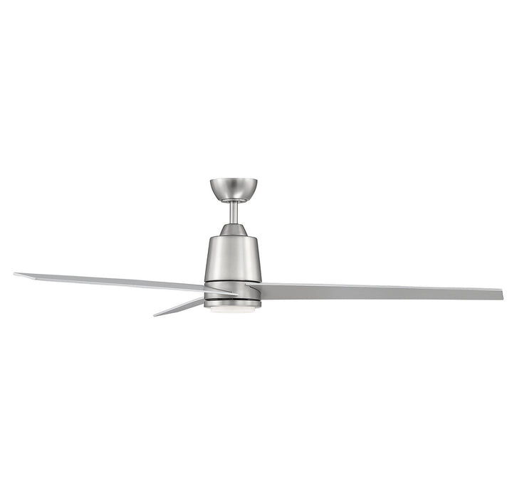 Meridian M2013BNRV 56" Ceiling Fan, Brushed Nickel