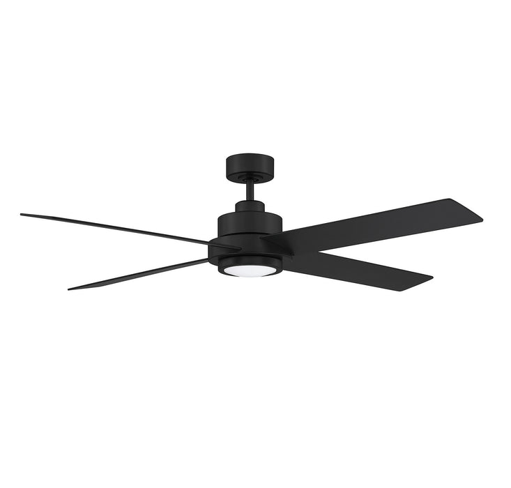 Meridian M2011MBKRV 56" Ceiling Fan, Matte Black