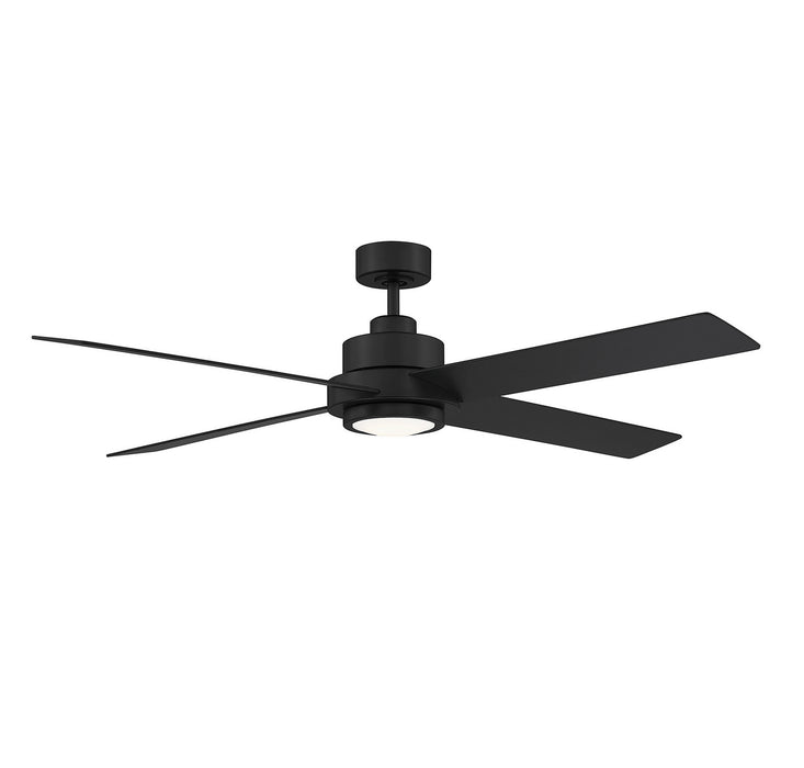 Meridian M2011MBKRV 56" Ceiling Fan, Matte Black