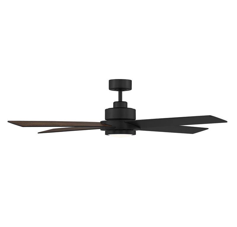 Meridian M2011MBKRV 56" Ceiling Fan, Matte Black