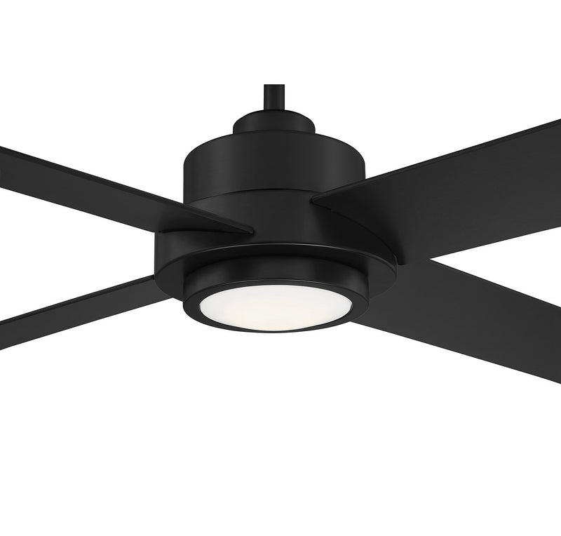 Meridian M2011MBKRV 56" Ceiling Fan, Matte Black