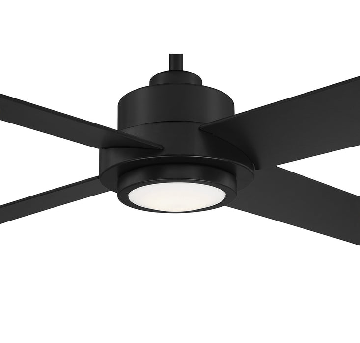 Meridian M2011MBKRV 56" Ceiling Fan, Matte Black