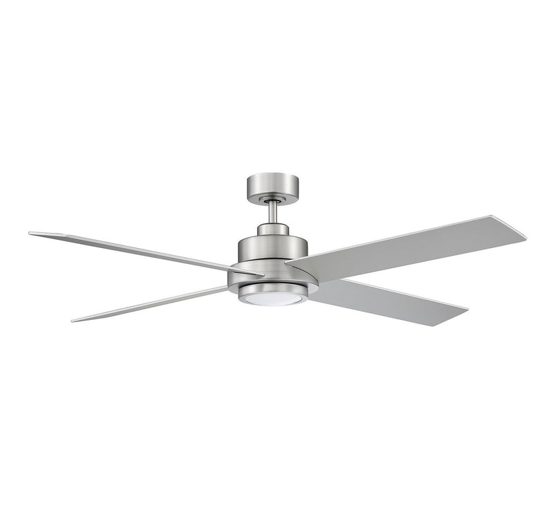 Meridian M2011BNRV 56" Ceiling Fan, Brushed Nickel