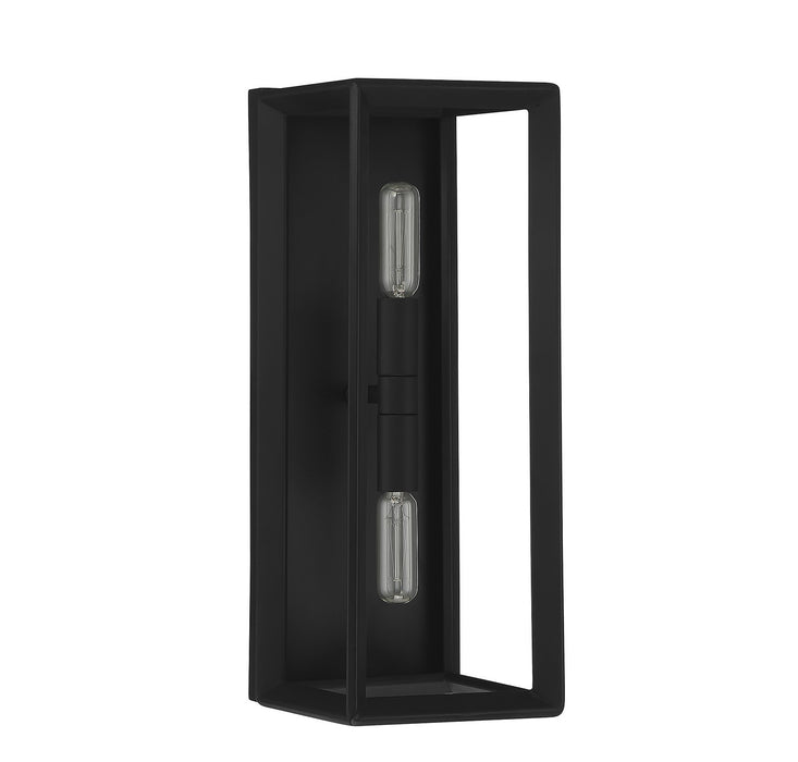 Lighting One E V6-L9-2424-2-89 Two Light Wall Sconce, Matte Black