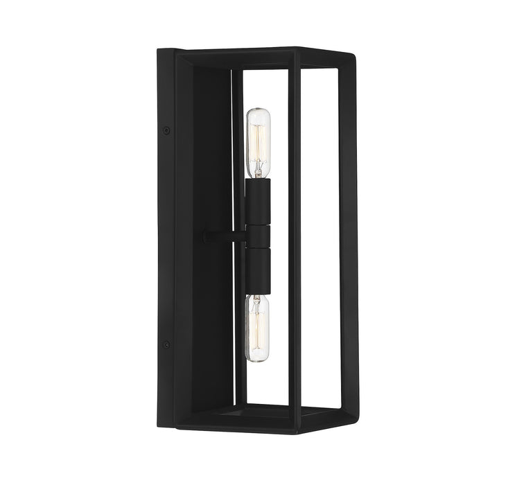 Lighting One E V6-L9-2424-2-89 Two Light Wall Sconce, Matte Black