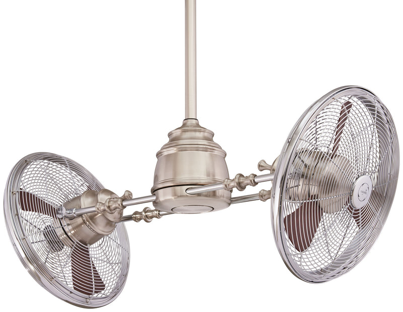 Minka Aire F802L-BN/CH 42" Ceiling Fan, Brushed Nickel W/ Chrome