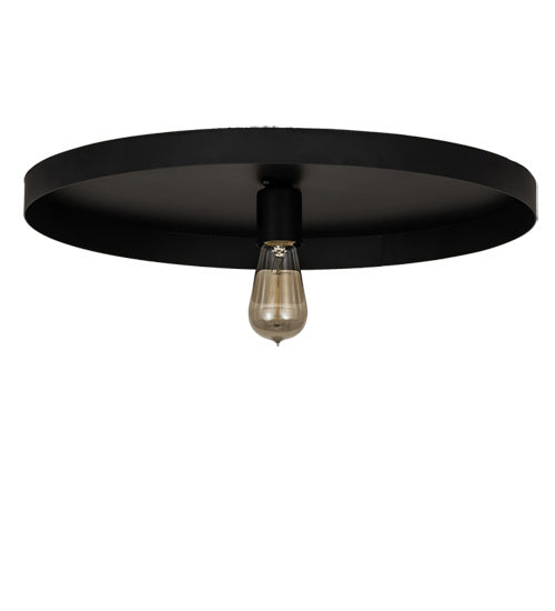 Meyda Tiffany 210334 One Light Flushmount, Solar Black