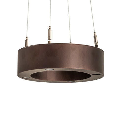Meyda Tiffany 225470 Four Light Pendant, Mahogany Bronze