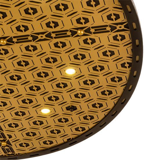 Meyda Tiffany 231107 LED Ceiling Medallion, Tyler Bronze/Goldtastic