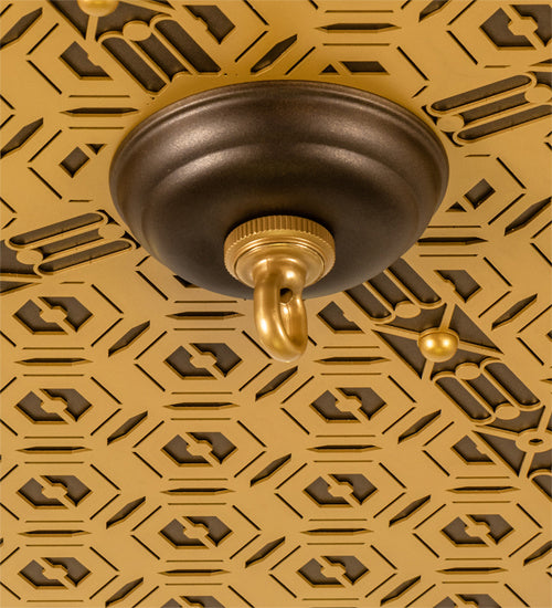 Meyda Tiffany 231107 LED Ceiling Medallion, Tyler Bronze/Goldtastic