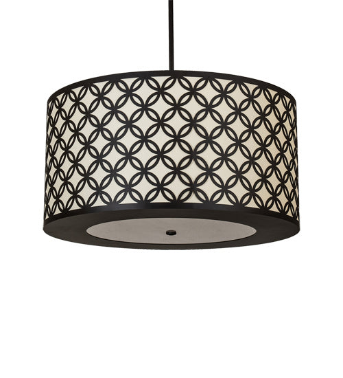 Meyda Tiffany 234348 Three Light Pendant, Oil Rubbed Bronze