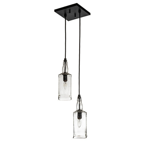 Meyda Tiffany 234852 Two Light Pendant, Solar Black
