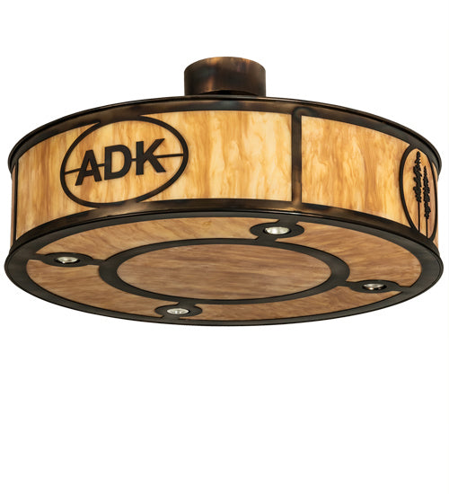 Meyda Tiffany 236547 LED Pendant, Light Burnished Antique Copper