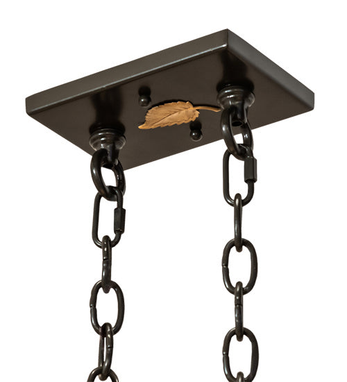 Meyda Tiffany 237973 Six Light Pendant, Timeless Bronze