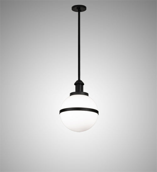 Meyda Tiffany 238313 One Light Pendant, Black Tex