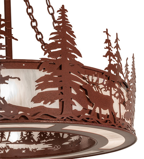 Meyda Tiffany 238683 Eight Light Pendant, Rust