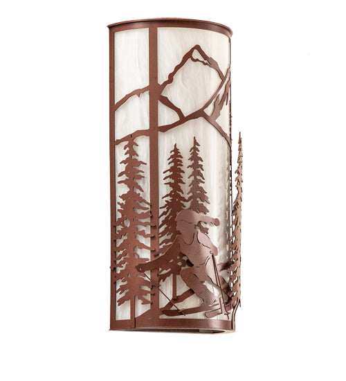 Meyda Tiffany 238690 Two Light Wall Sconce, Rust