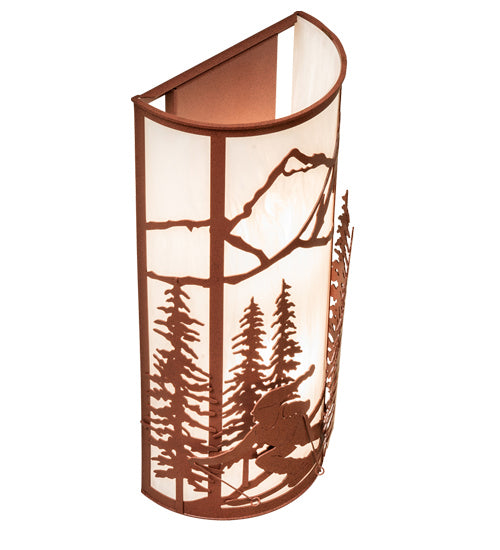 Meyda Tiffany 238690 Two Light Wall Sconce, Rust