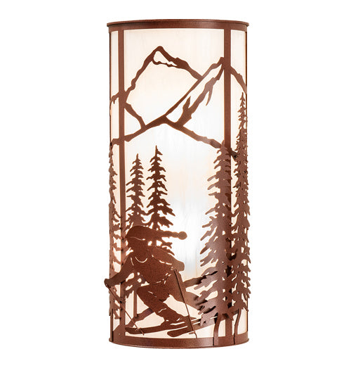 Meyda Tiffany 238690 Two Light Wall Sconce, Rust