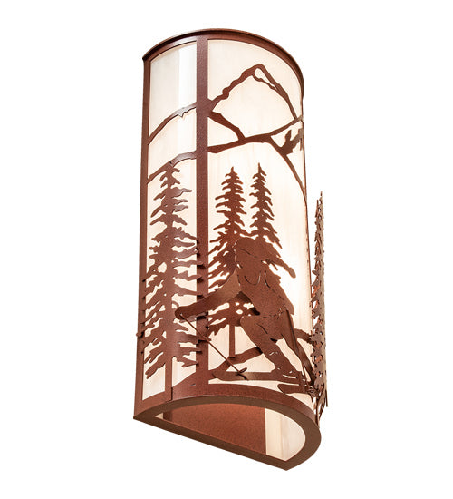 Meyda Tiffany 238690 Two Light Wall Sconce, Rust