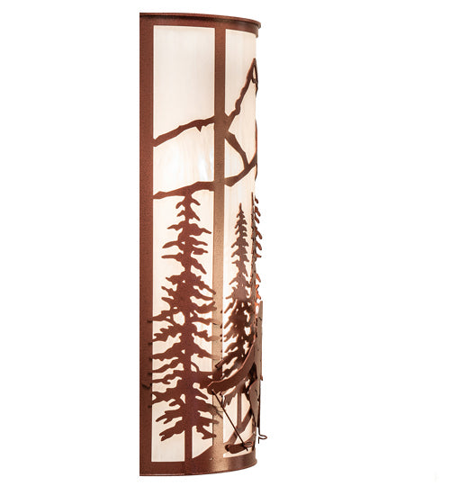 Meyda Tiffany 238690 Two Light Wall Sconce, Rust