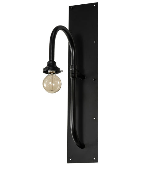 Meyda Tiffany 238787 One Light Wall Sconce Hardware, Flat Black