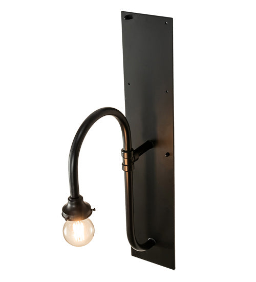 Meyda Tiffany 238787 One Light Wall Sconce Hardware, Flat Black