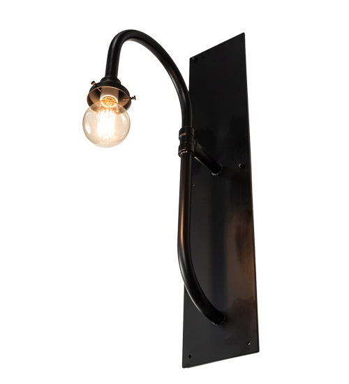 Meyda Tiffany 238787 One Light Wall Sconce Hardware, Flat Black