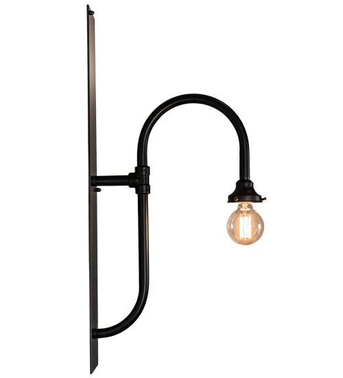 Meyda Tiffany 238787 One Light Wall Sconce Hardware, Flat Black