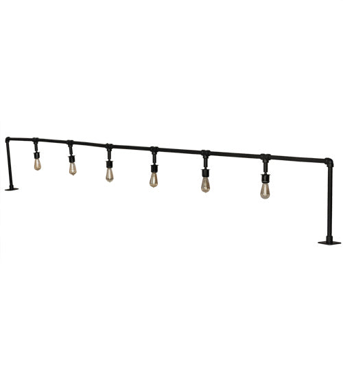 Meyda Tiffany 239546 Six Light Bar Top Lamp, Solar Black