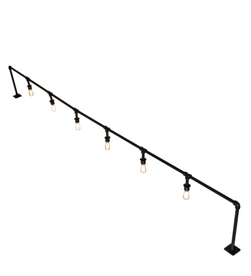 Meyda Tiffany 239546 Six Light Bar Top Lamp, Solar Black