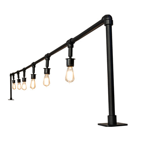 Meyda Tiffany 239546 Six Light Bar Top Lamp, Solar Black