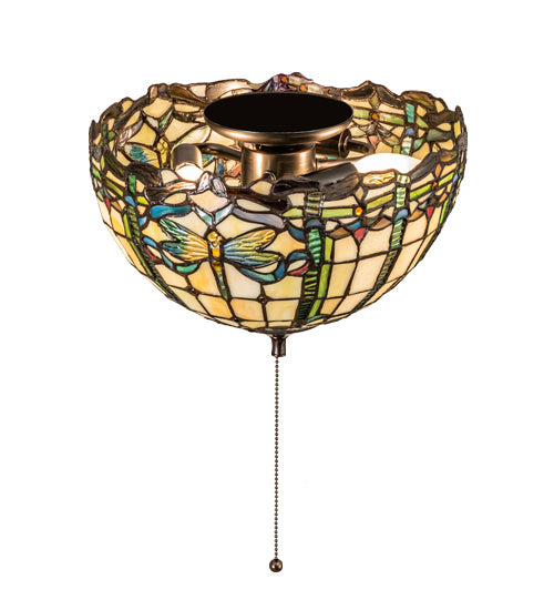 Meyda Tiffany 240007 Three Light Fan Light, Mahogany Bronze