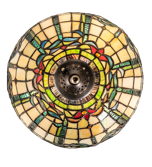Meyda Tiffany 240007 Three Light Fan Light, Mahogany Bronze