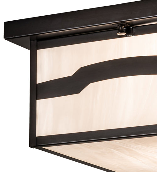 Meyda Tiffany 87537 Two Light Flushmount, Craftsman Brown