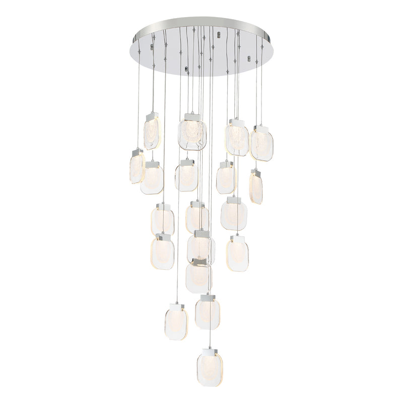Eurofase 37192-023 LED Chandelier, Chrome