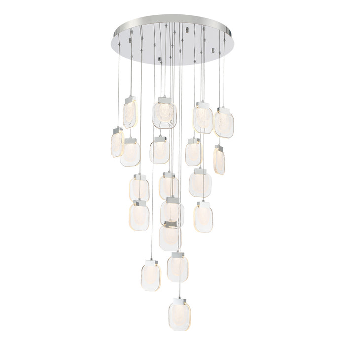 Eurofase 37192-023 LED Chandelier, Chrome