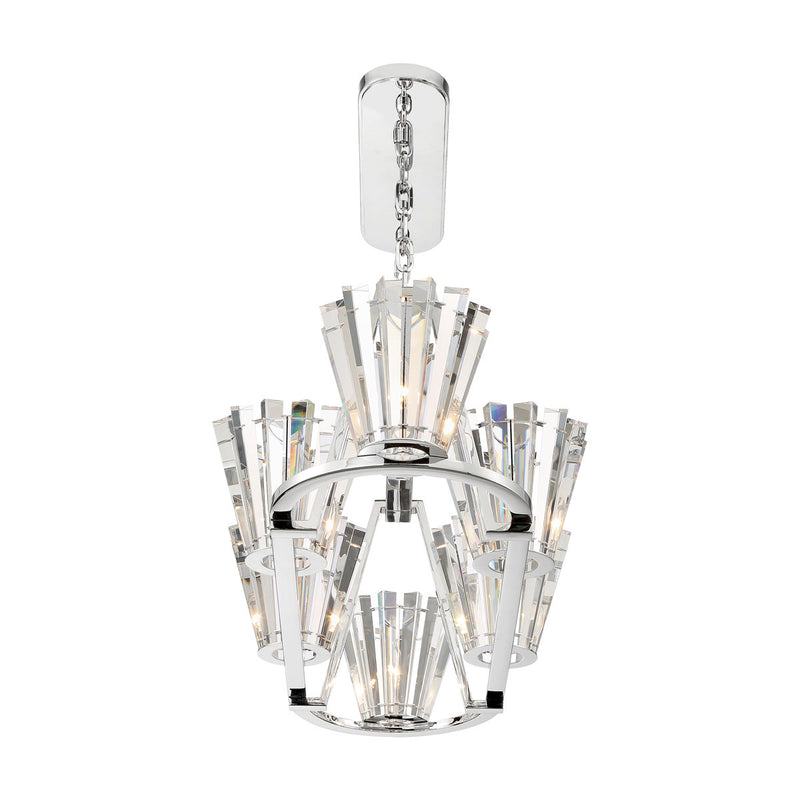 Eurofase 38867-019 Six Light Chandelier, Chrome