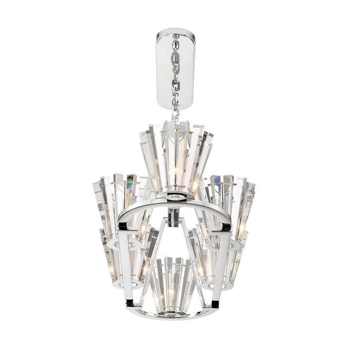 Eurofase 38867-019 Six Light Chandelier, Chrome