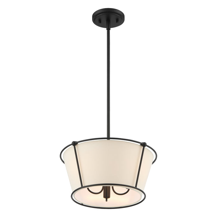 Eurofase 39044-013 Three Light Semi Flush Mount, Matte Black