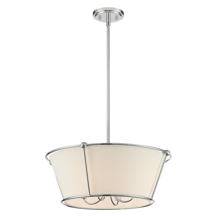 Eurofase 39045-021 Four Light Semi Flush Mount, Polished Nickel