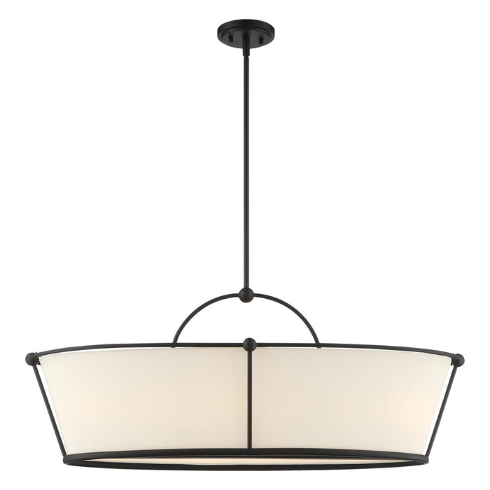 Eurofase 39046-017 Six Light Island Pendant, Matter Black