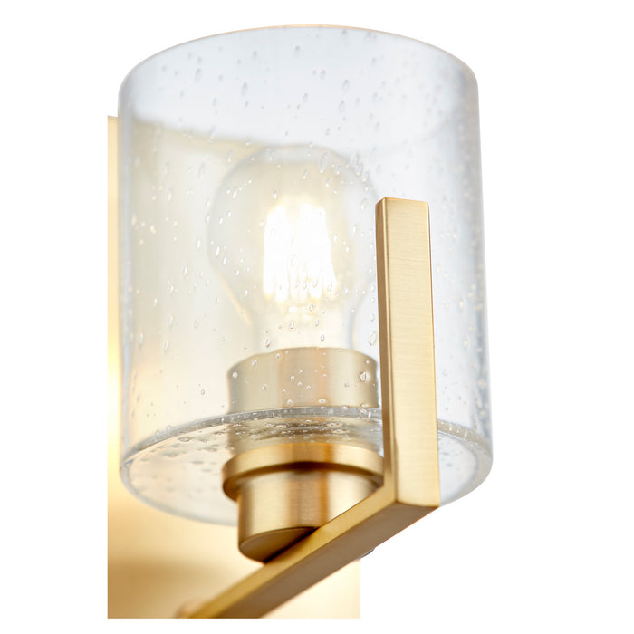 Quorum 5190-1-80 One Light Wall Mount, Aged Brass