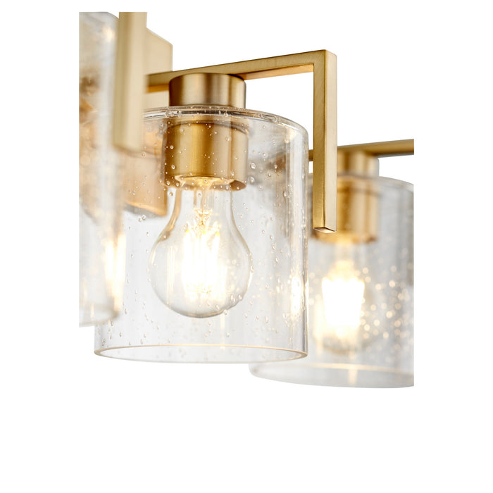 Quorum 5190-3-80 Three Light Vanity, Aged Brass